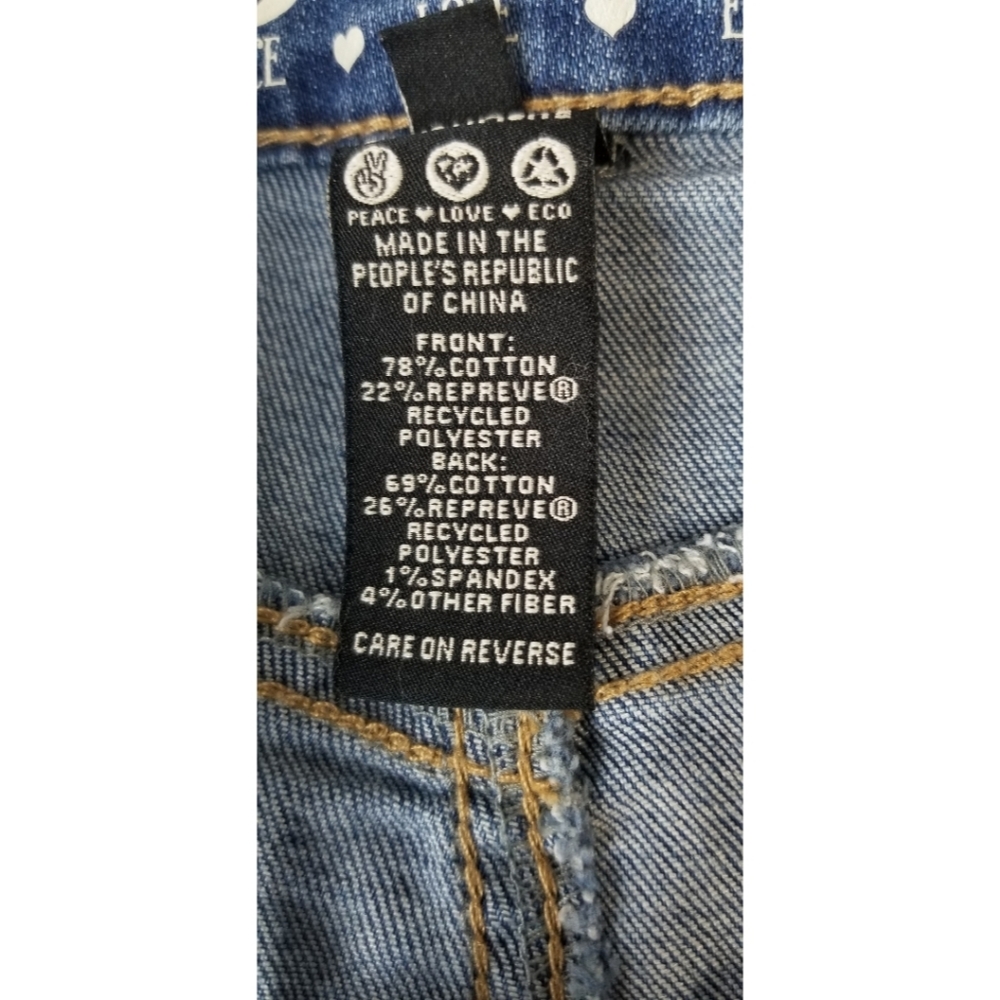 Rewash Super High Rise Jeans Shorts,  OR W24, NWT - Picture 6 of 10